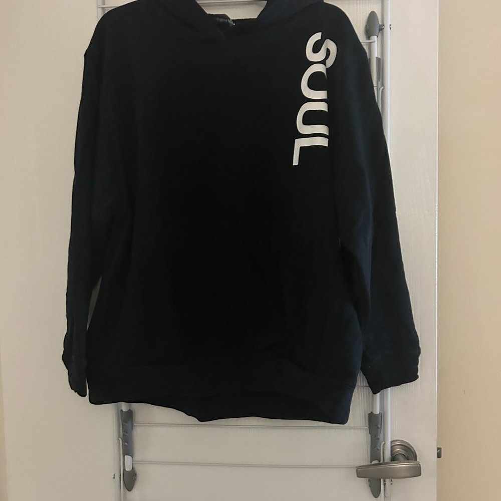 SoulCycle Medium Black Sweatshirt with Skulls on Back